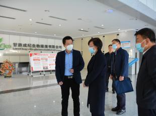 天水市委常委王洋莅临成纪药业参观指导工作